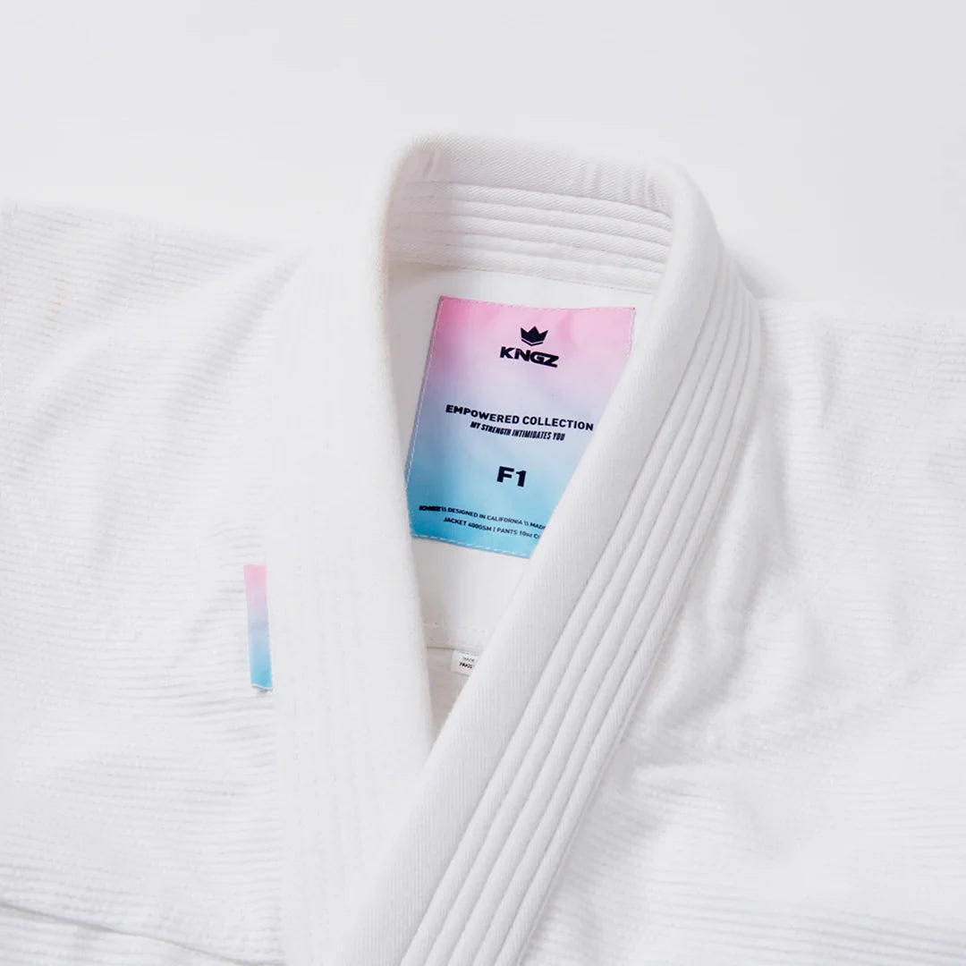 Kingz Empowered Women's Jiu Jitsu Gi - White
